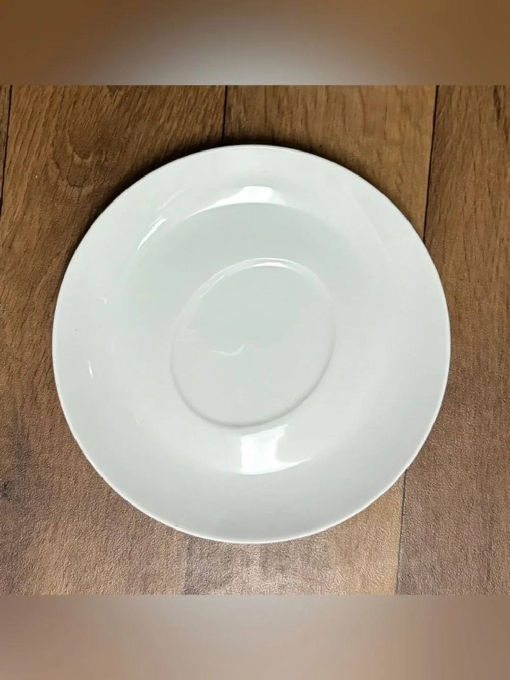 Crate&Barrel White Ceramic Saucer Plate